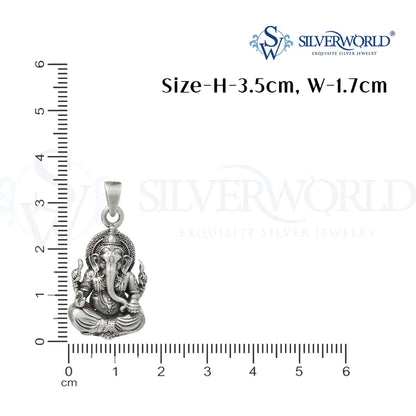 Ganesha Silver Pendant