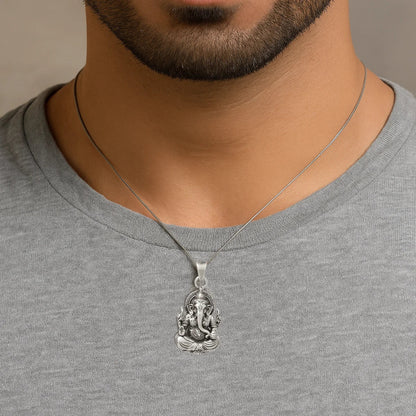 Ganesha Silver Pendant