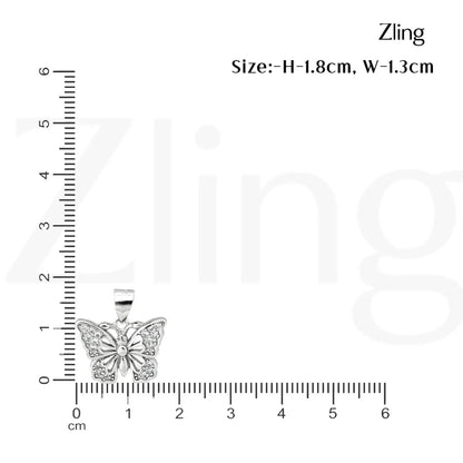 Pave Butterfly Pendant