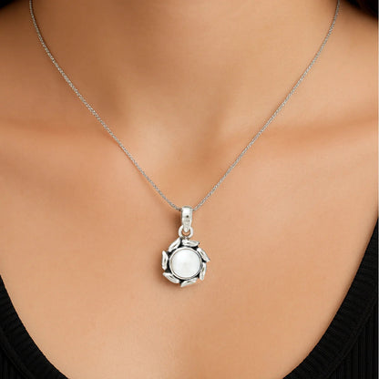 Lotus Pearl Pendant