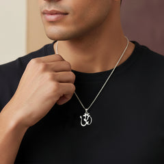 925 Silver Om Pendant