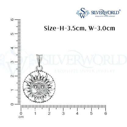 Silver Sun Pendant