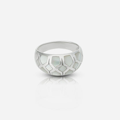 Honeycomb Silver Ring