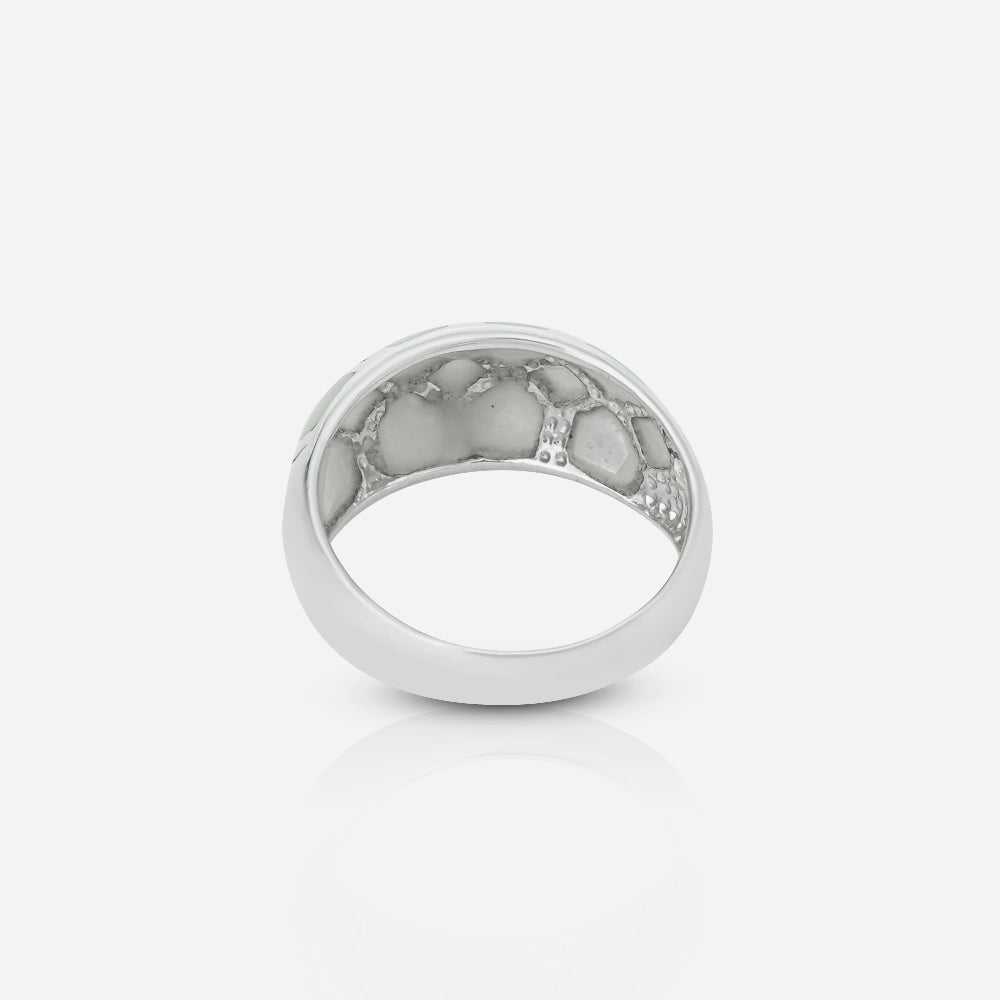 Silver World Honeycomb Silver Ring by Silver World – 925 Silver. SHOP NOW! – Silverworld