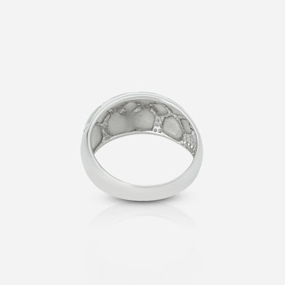 Honeycomb Silver Ring