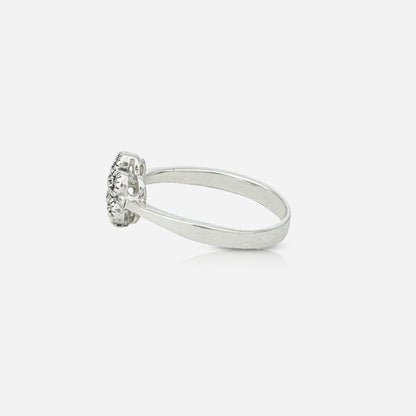Silver ring with a marcasite silver world - best silver shops in Delhi.