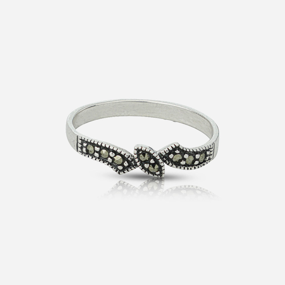 Silver bracelet with marcasite stones by Silver World - Best silver shops in Delhi!