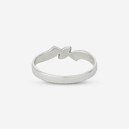 Silver ring with a bow design by Silver World - Best silver shops in Delhi!