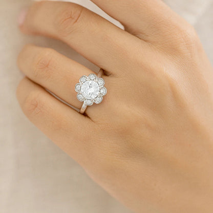 Floral Diamond Ring