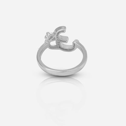 Divine Om Silver Ring