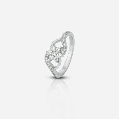 Zirconia floral ring