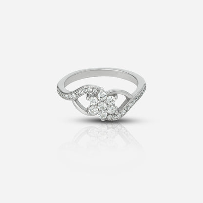Zirconia floral ring