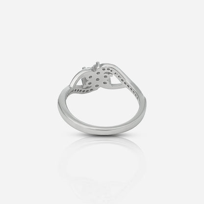 Zirconia floral ring