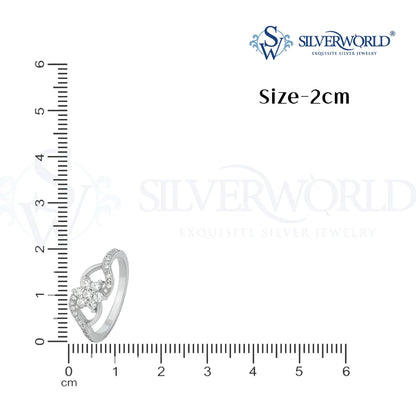 Zirconia floral ring