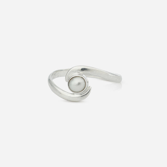 Silver Moti Ring