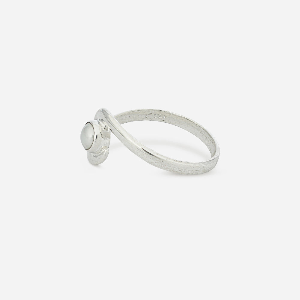 Silver Moti Ring