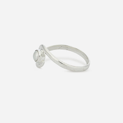 Silver Moti Ring