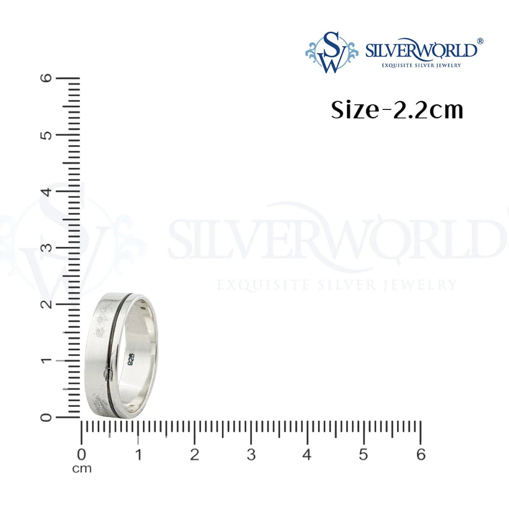 Refined Silver Ring by Silver World - Best Silver shop in Delhi