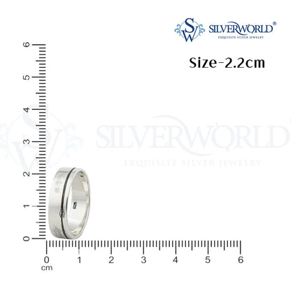 Refined Silver Ring by Silver World - Best Silver shop in Delhi