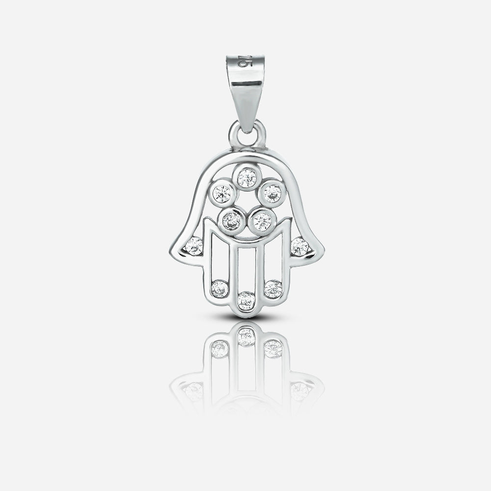 Silver Hamsa Pendant