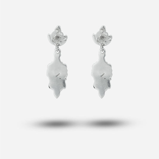 Zircon Stone Earrings backside