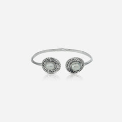 925 Silver Pearl Bangles