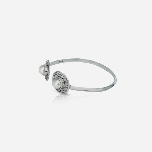 925 Silver Pearl Bangles