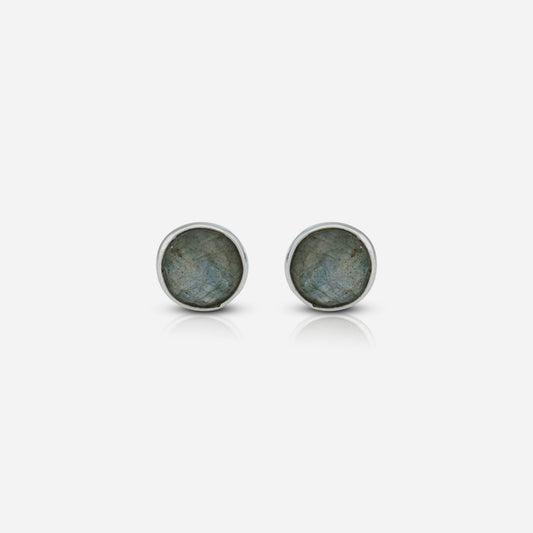 Natural Labradorite Stud