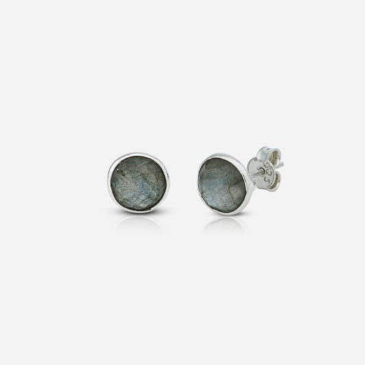 Natural Labradorite Stud