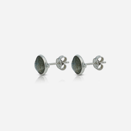 Natural Labradorite Stud