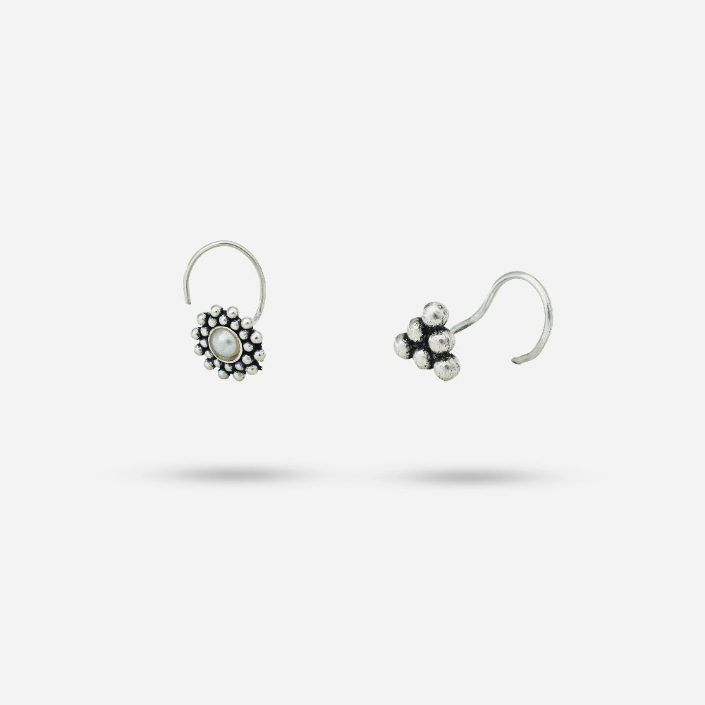 Silver Nose Pin by Silver World - Best silver shops in Delhi!