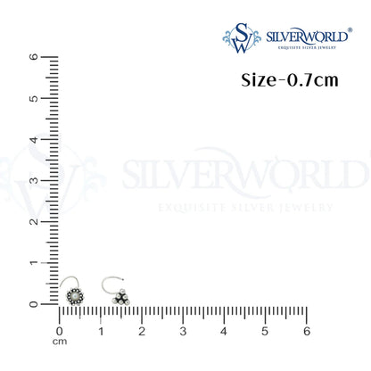 Silver Nose Pin by Silver World - Best silver shops in Delhi!