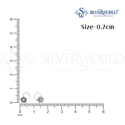 Oxidized Silver Nose Pins by Silver World - Best Silver shops in Delhi!
