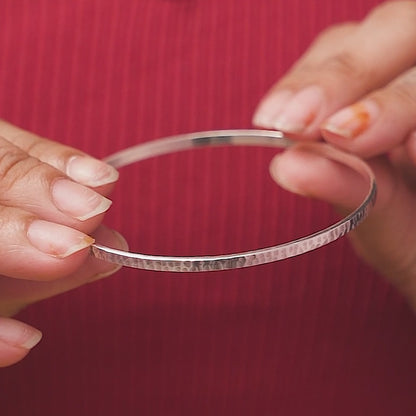 Hammered Whisper Bangle