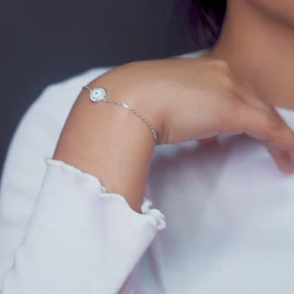 Radiant Evil Eye Charm Bracelet