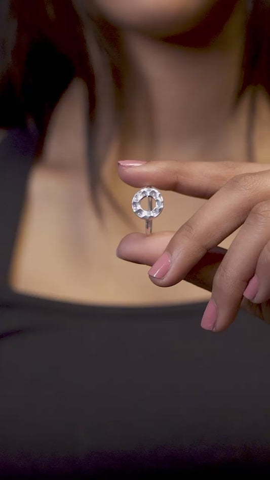 Hammered Disc Ring
