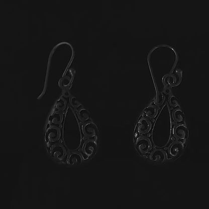 Tribal Scroll Teardrop