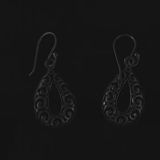 Tribal Scroll Teardrop