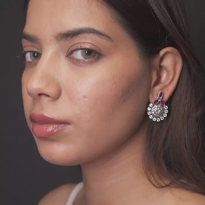 Tribal Floral Stud