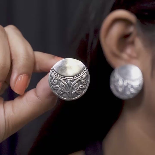 Tribal Medallion Stud