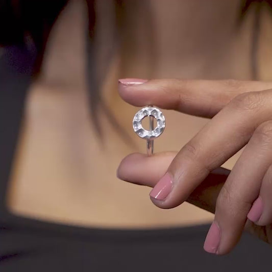 Hammered Disc Ring