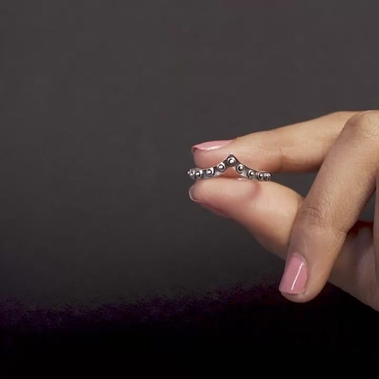 V-Shape Chevron Ring