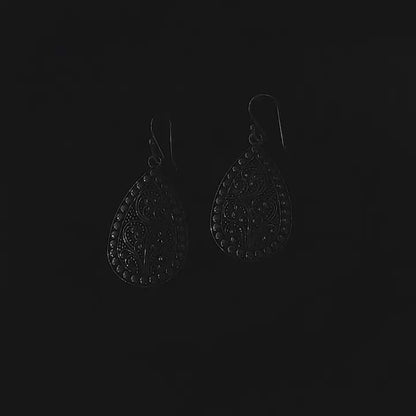 Tribal Filigree Teardrop