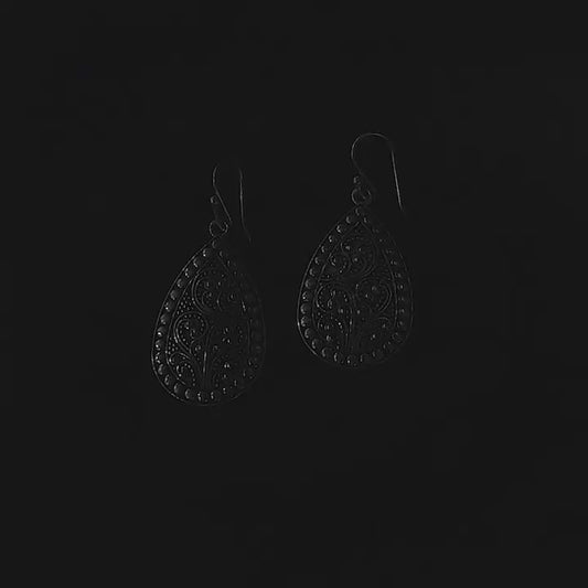 Tribal Filigree Teardrop