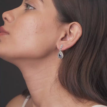 Blue Stone Dangler